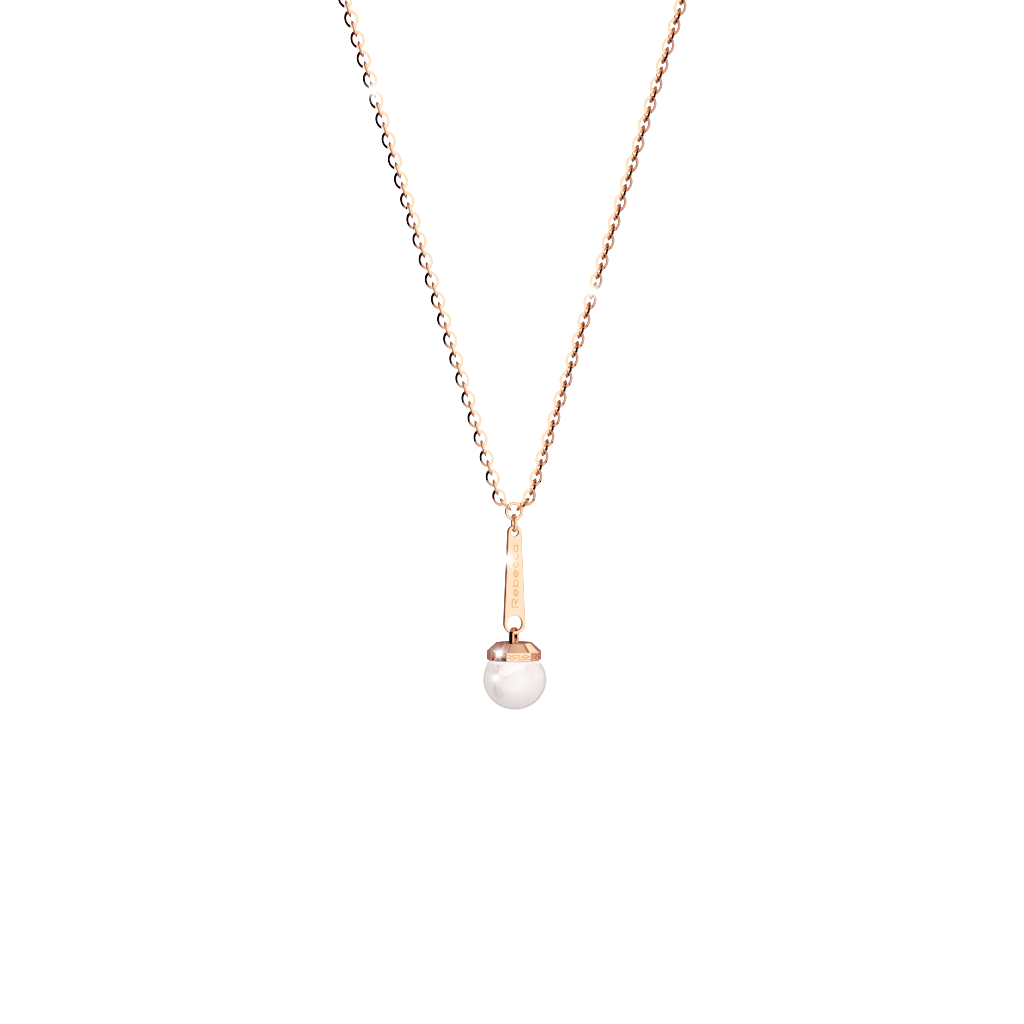 Rebecca Bronze Necklace W/Pearl