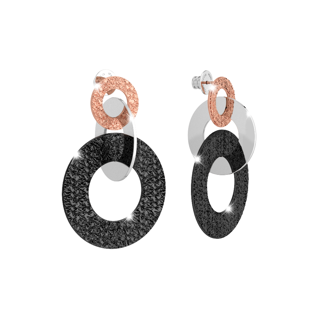 Bronze & Steel Earrings