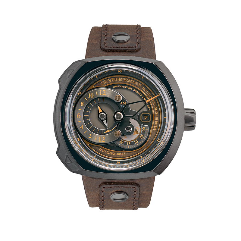Choo Choo Sevenfriday On Brown Strap