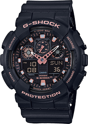 G-Shock Ana-Digital Black & Gold Rose Gold