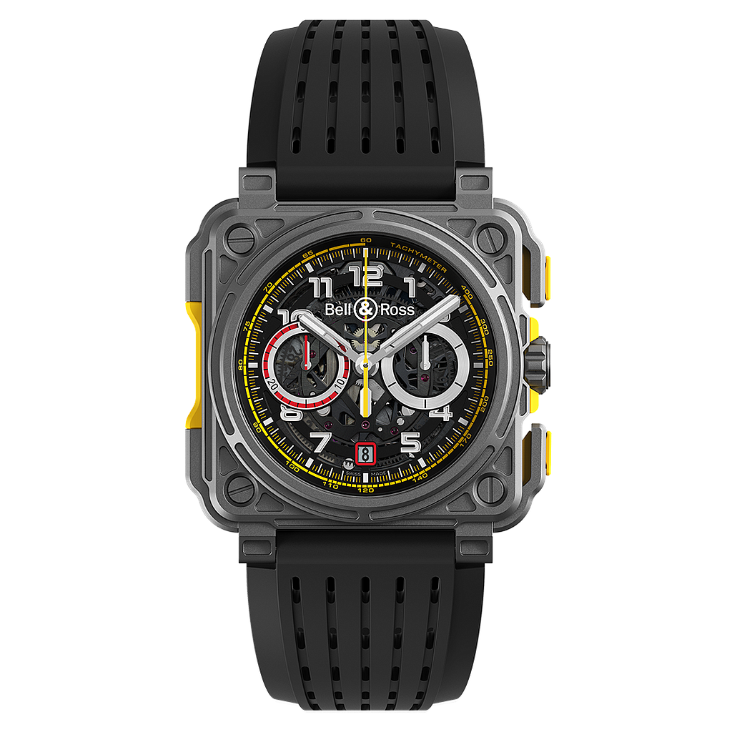 Bell & Ross Chrono Rs18 Titanium On Rubber Strap