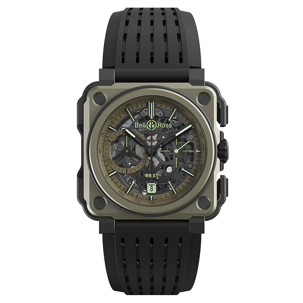 Bell & Ross X1 Military 45mm Green Ceramic Le 250pcs