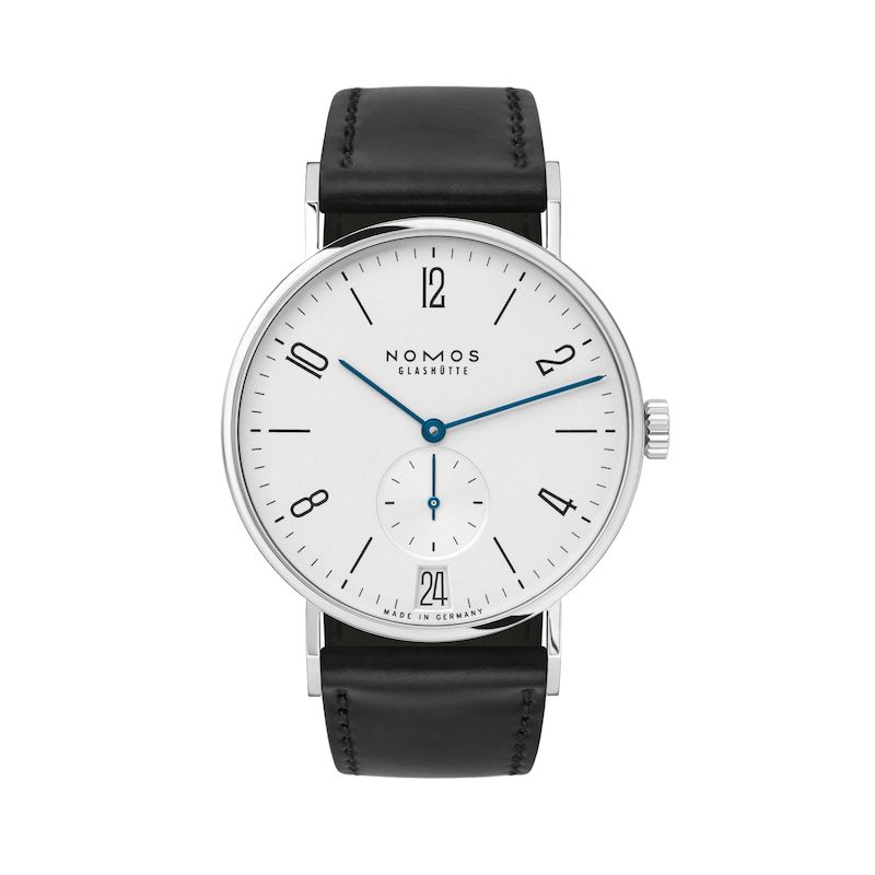 Tangente White Dial On Black Strap
