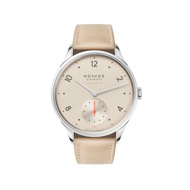 Nomos Minimatik Champagne Dial On Natural Finish Strap
