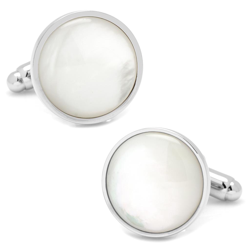 Silver & Mother Of Pearl Cufflinks