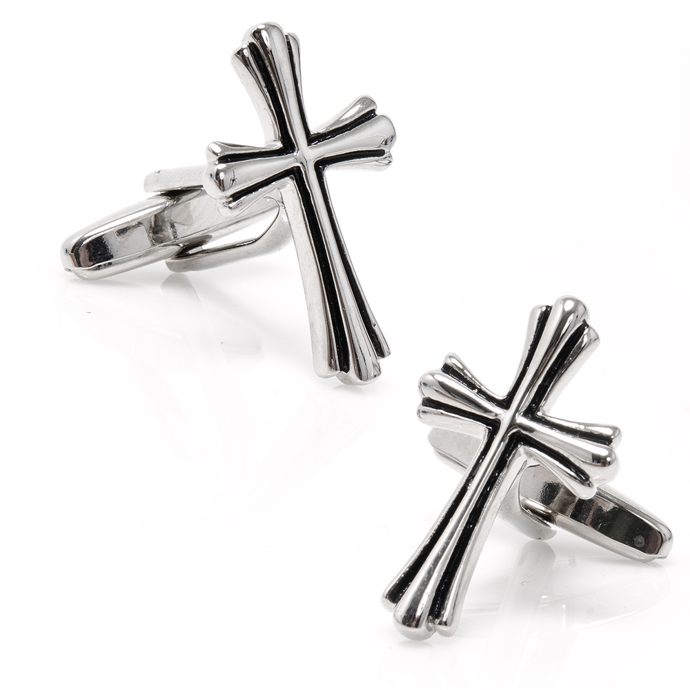 Silver Cross Cufflinks