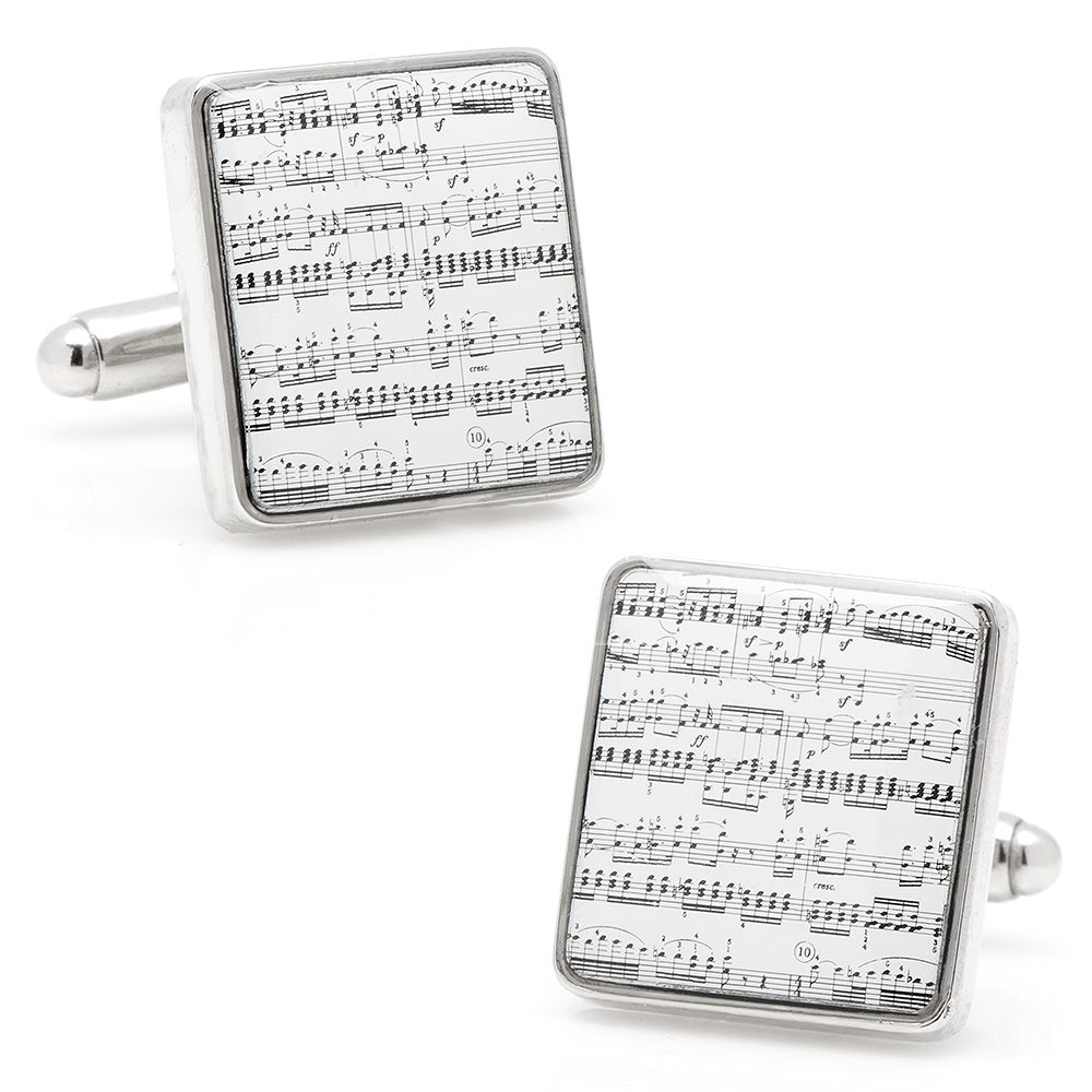 Classical Sheet Music Cufflinks