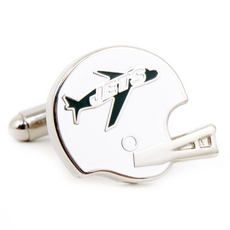 Retro New York Jets Helmet Cufflinks