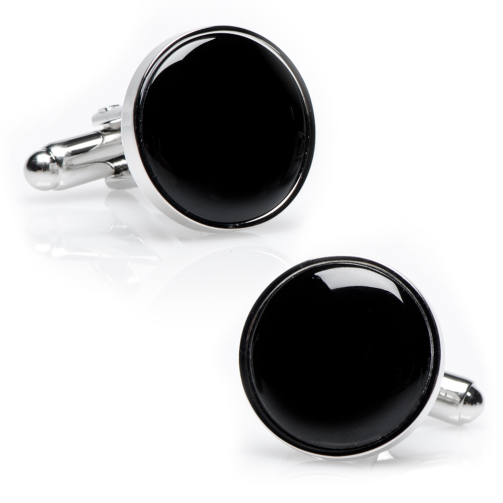Silver & Onyx Cufflinks