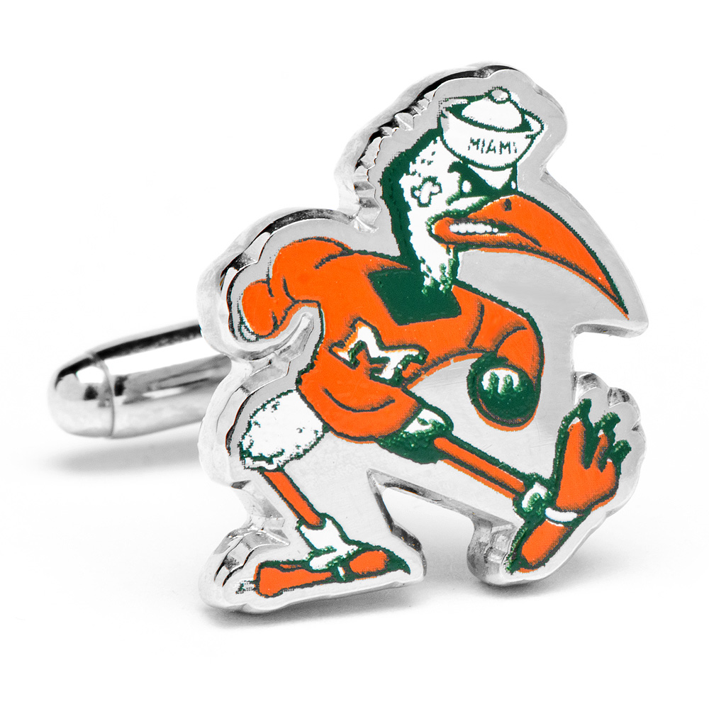 Vintage University Of Miami Hurricanes Cufflinks
