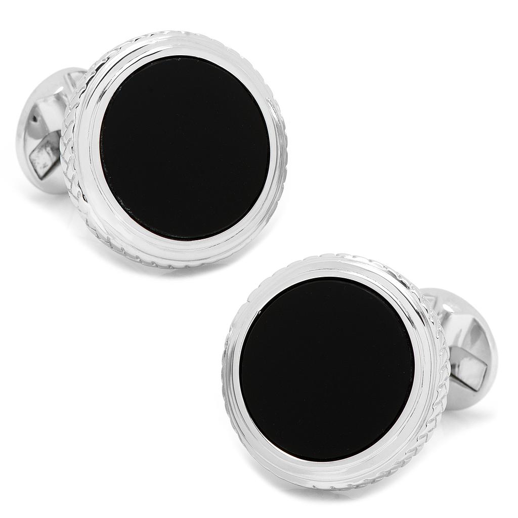 Round Onyx Opus Cufflinks