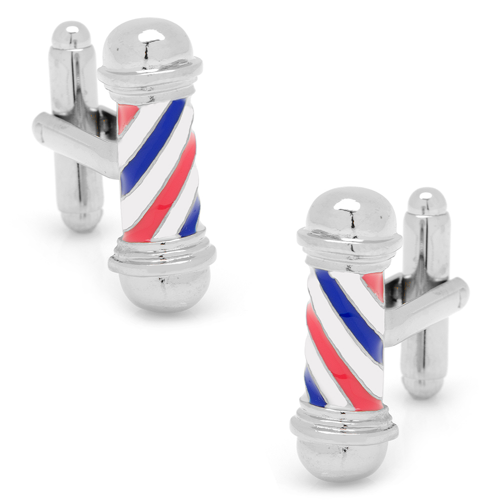 Classic Barber Shop Pole Cufflinks