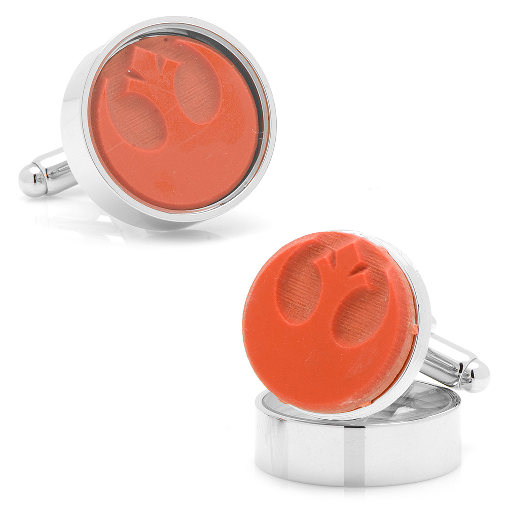 Rebel Symbol Rubber Stamp Cufflinks