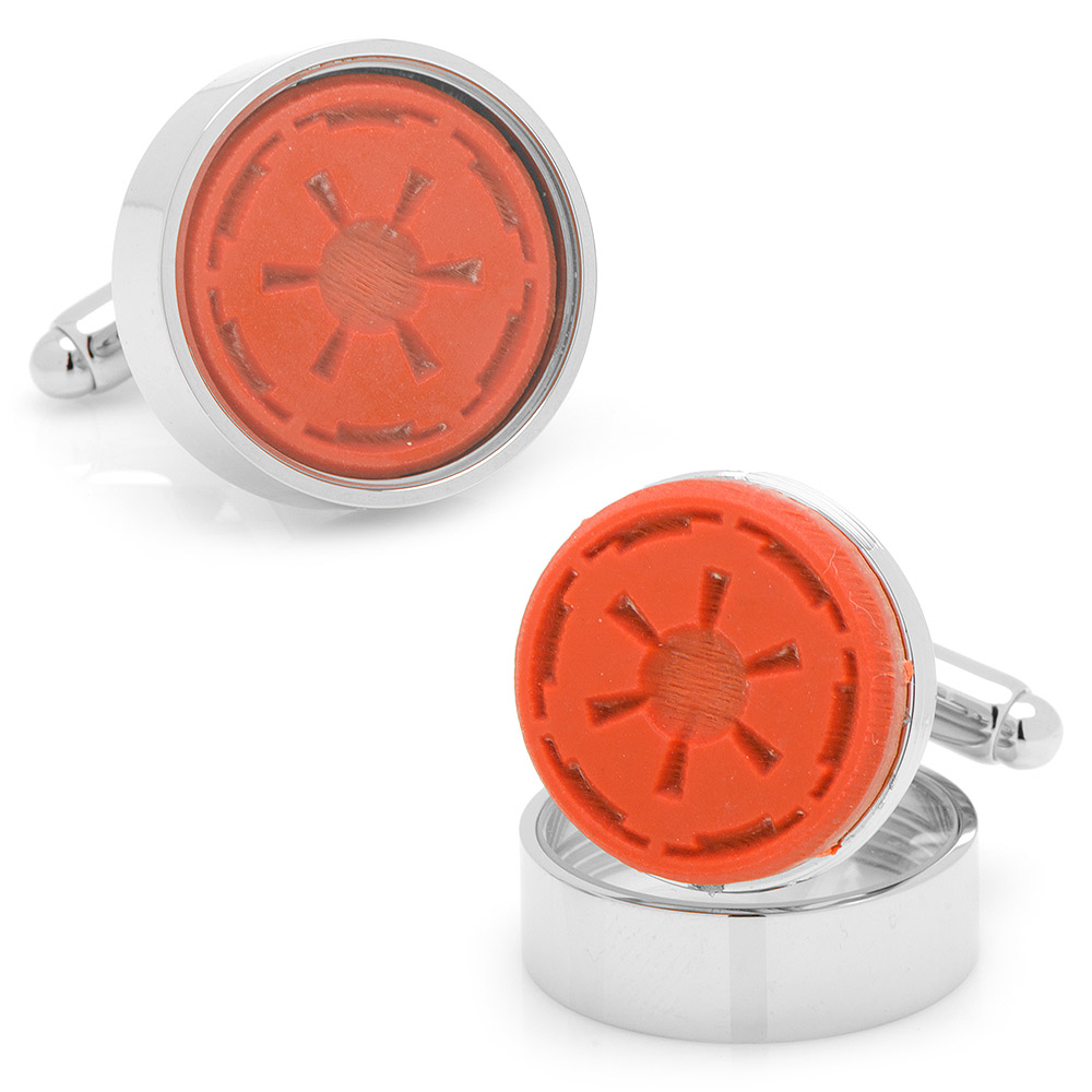 Imperial Symbol Rubber Stamp Cufflinks