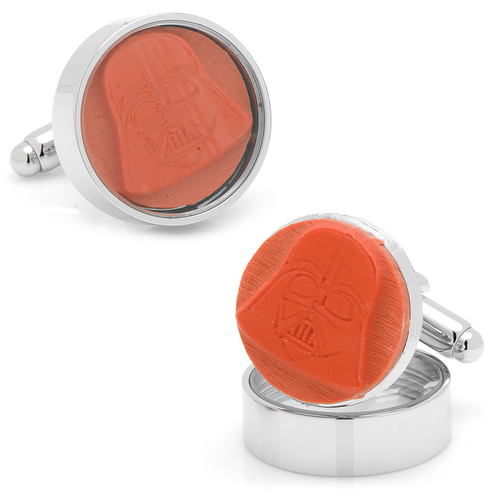 Darth Vader Rubber Stamp Cufflinks
