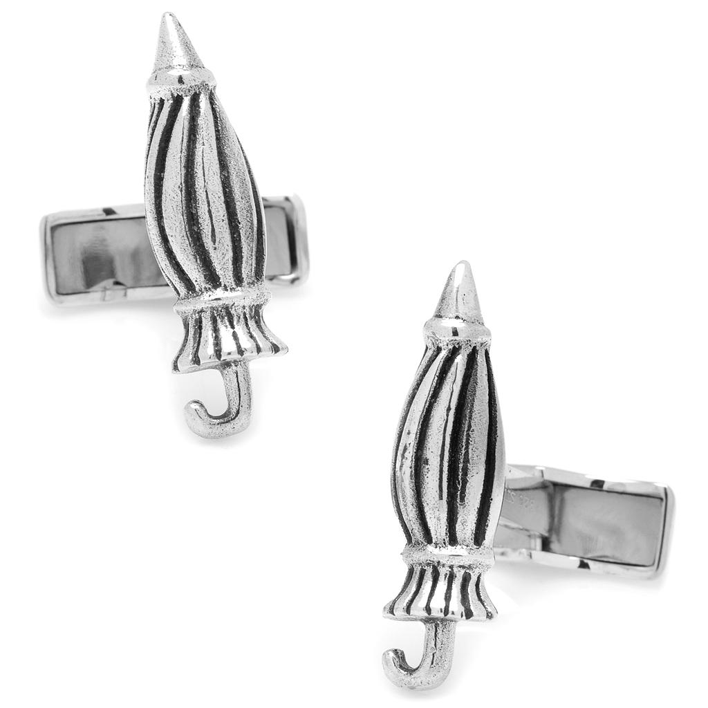 When It Rains It Pours Sterling Umbrella Cufflinks