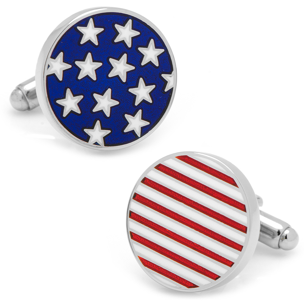 Stars & Stripes American Flag Cufflinks
