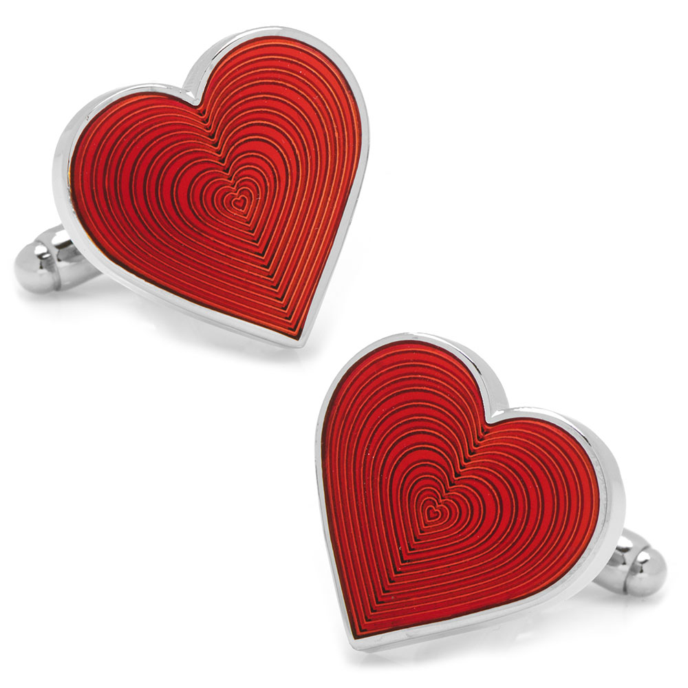 Red Heart Cufflinks