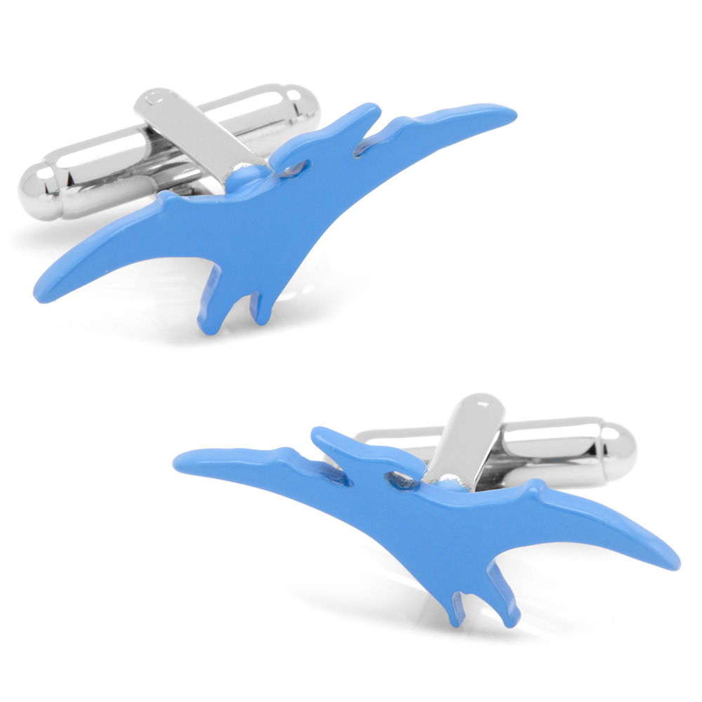 Light Blue Pterodactyls Cufflinks