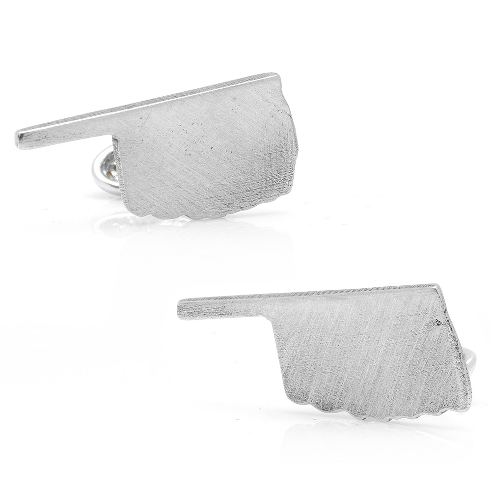 Pewter Oklahoma Cufflinks