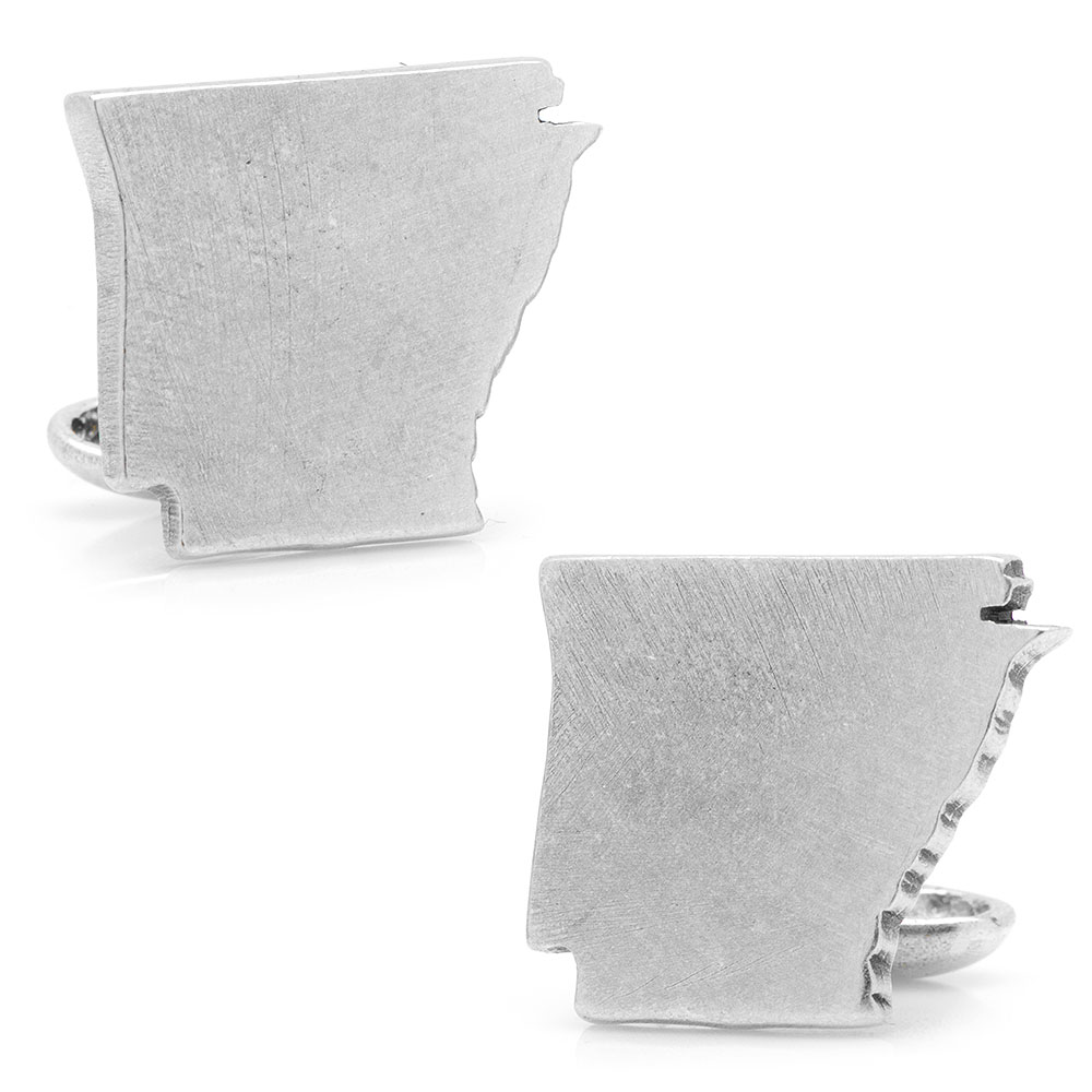Pewter Arkansas Cufflinks