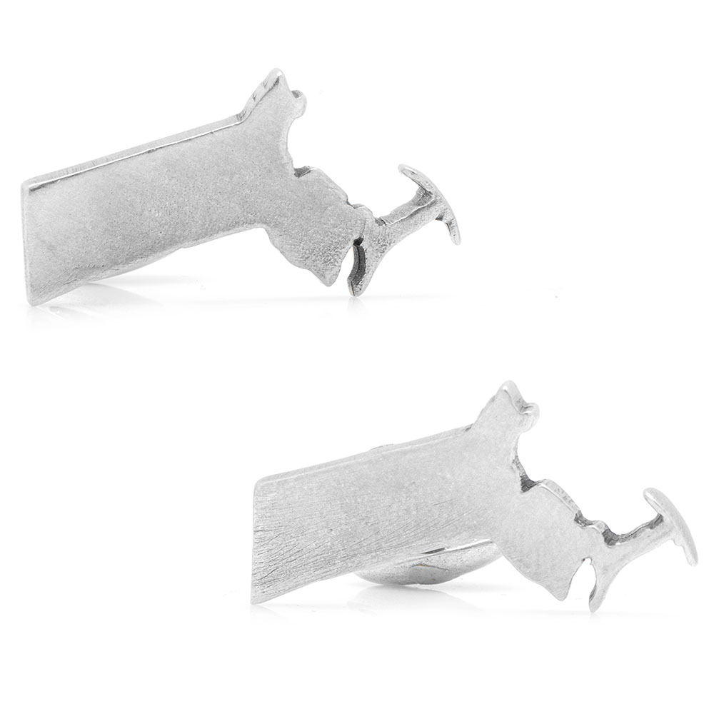 Pewter Massachusetts Cufflinks