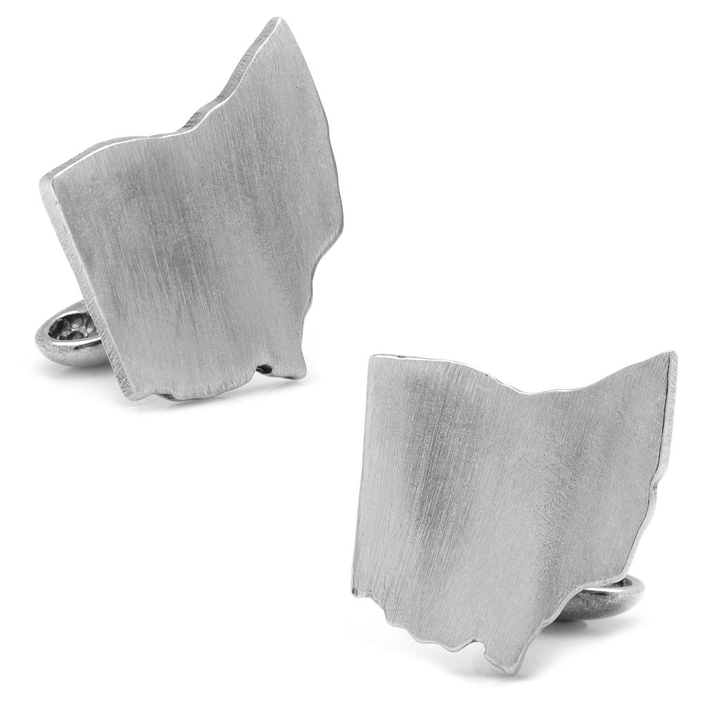 Pewter Ohio Cufflinks