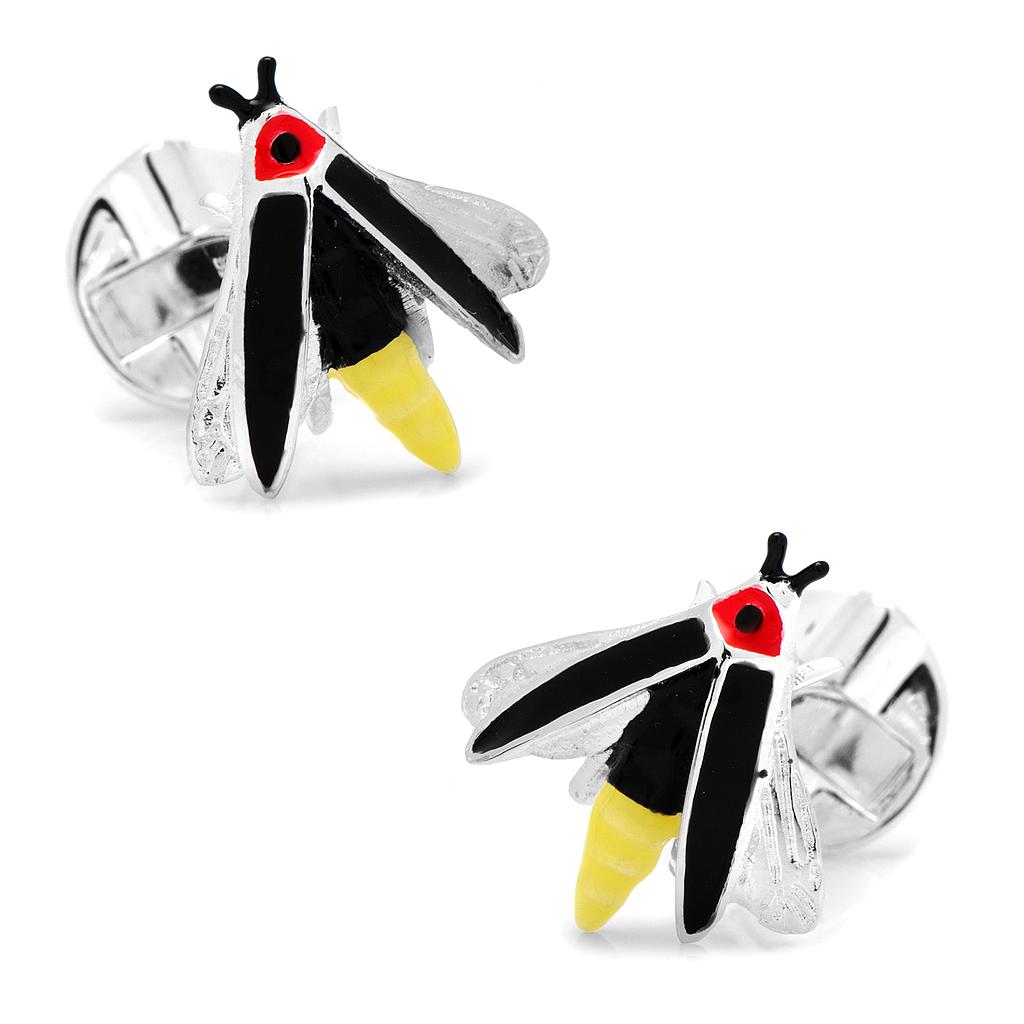 Sterling Silver Firefly Cufflinks