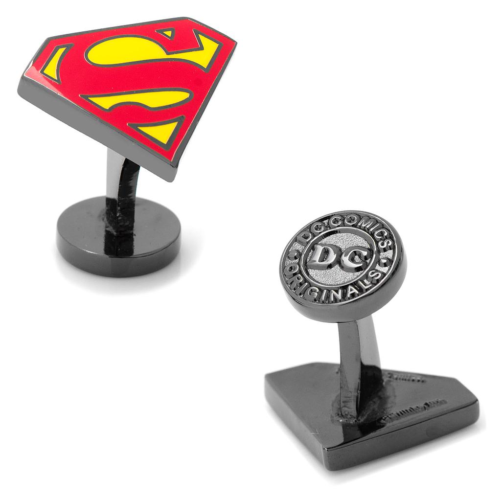 Black Superman Enamel Cufflinks