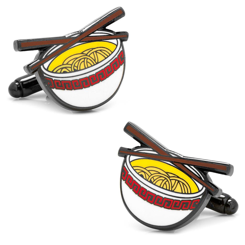 Noodle Bowl Emoji Cufflinks