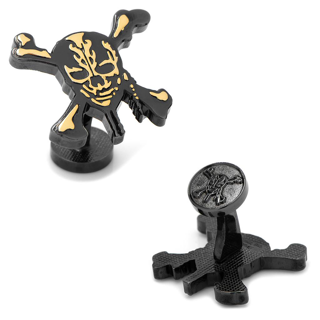 Black & Gold Skull & Crossbones Cufflinks