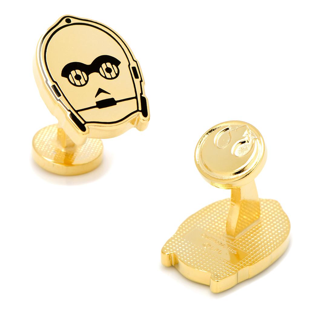 Gold Plated C3po Cufflinks