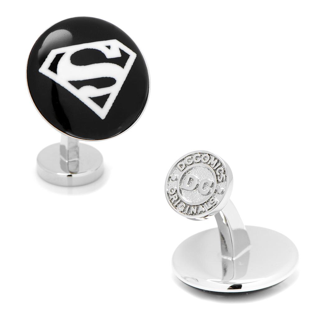 Superman Etched Onyx Cufflinks