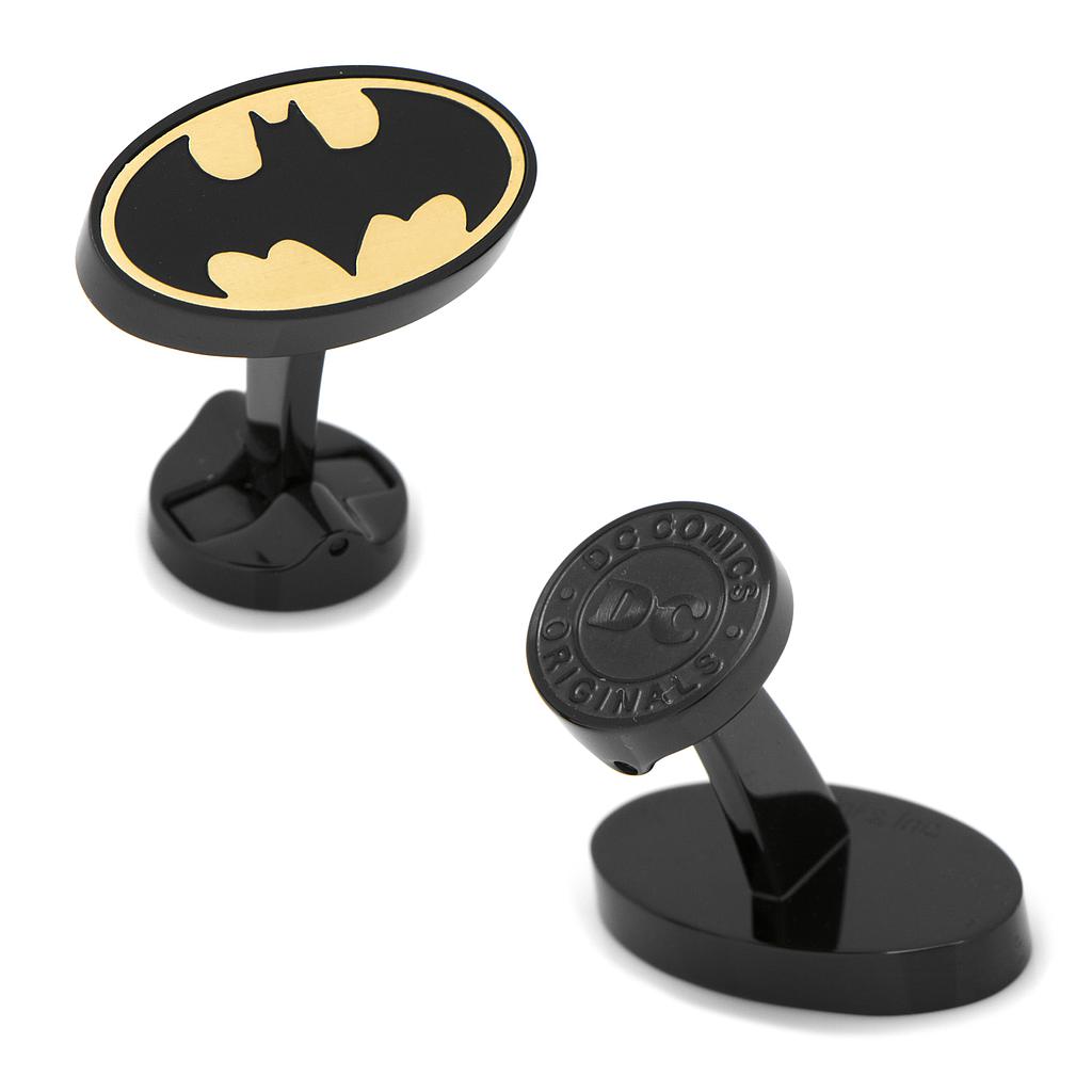 Stainless Steel Black & Gold Batman Cufflinks