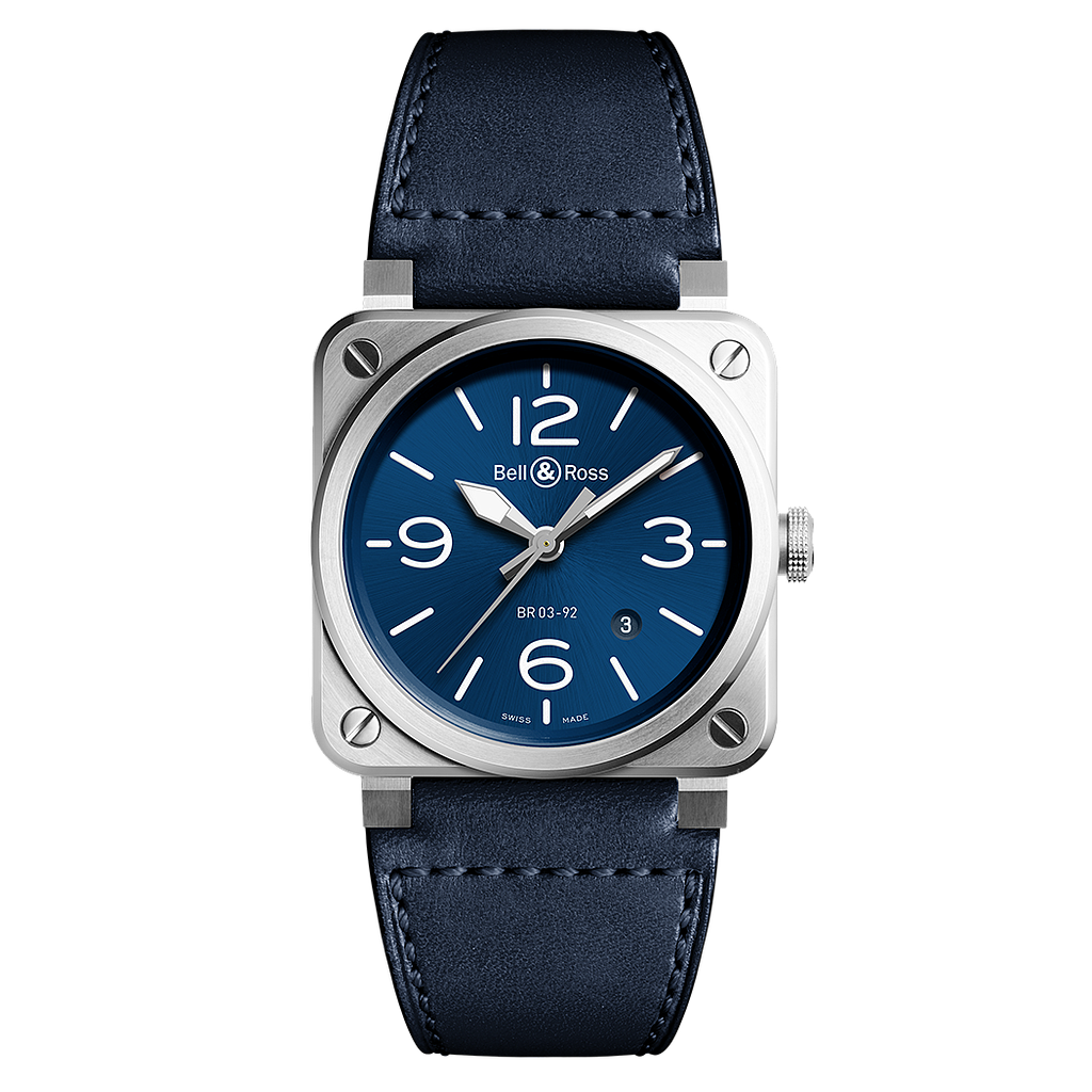 Bell & Ross Br0392 Blue Steel On Strap