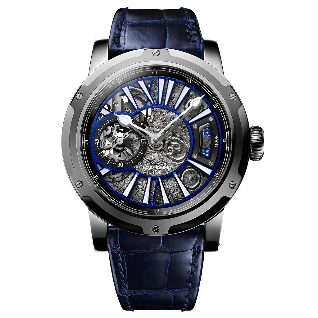 Louis Moinet Moon Watch In Steel