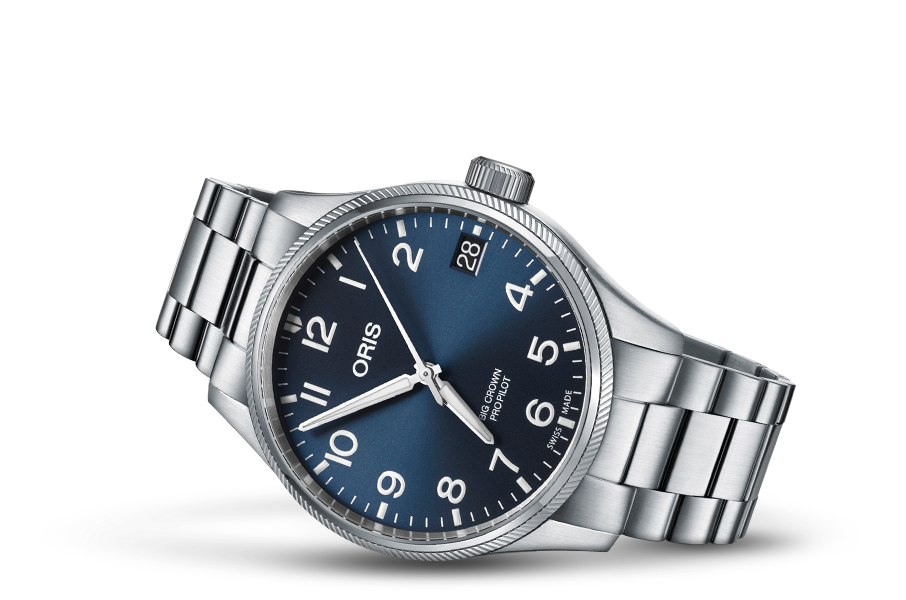 Oris Big Crown Propilot Date Steel Blue Dial On Bracelet