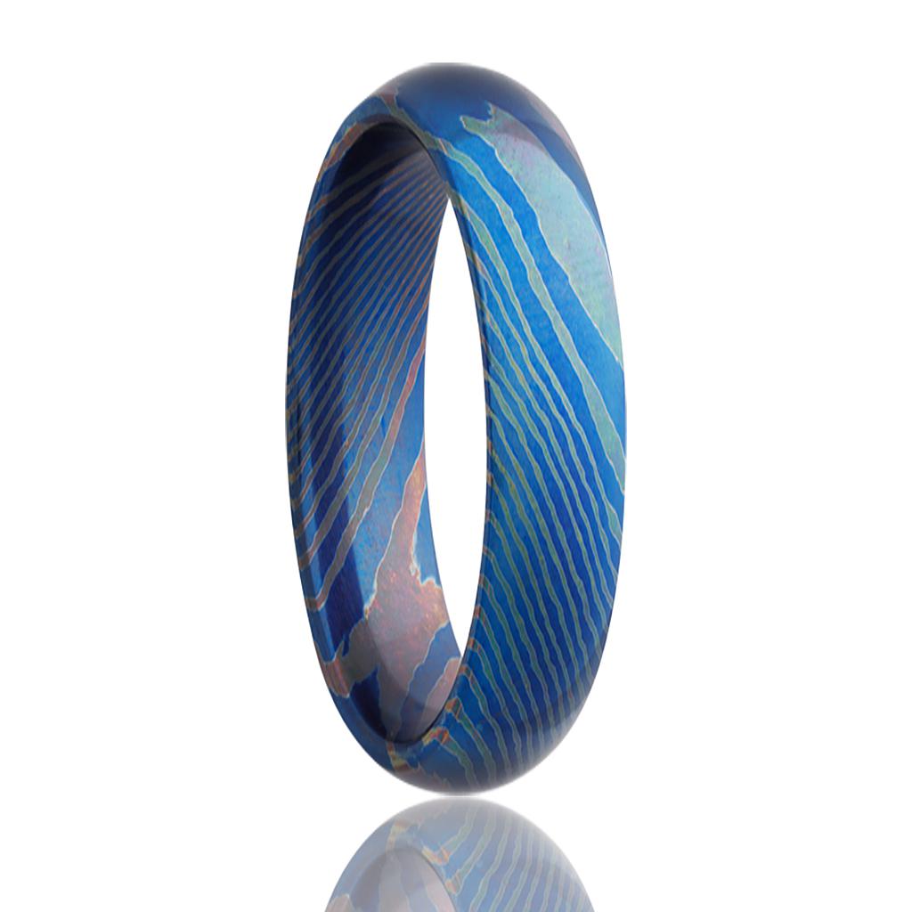 7mm Moku-Ti Dome Wedding Band