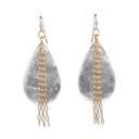 Delia In Chains Medium Teardrop Earrings
