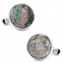 Mosaic Smoke Mother Of Pearl Cufflinks