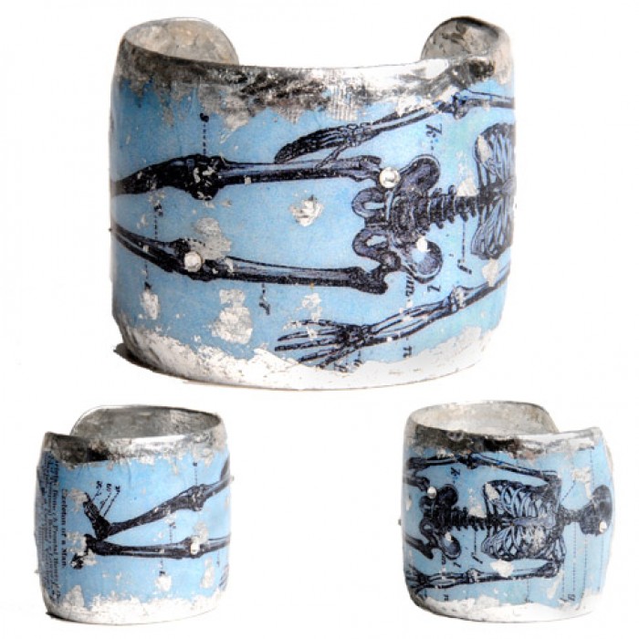 1895 Skeleton Cuff - Silver