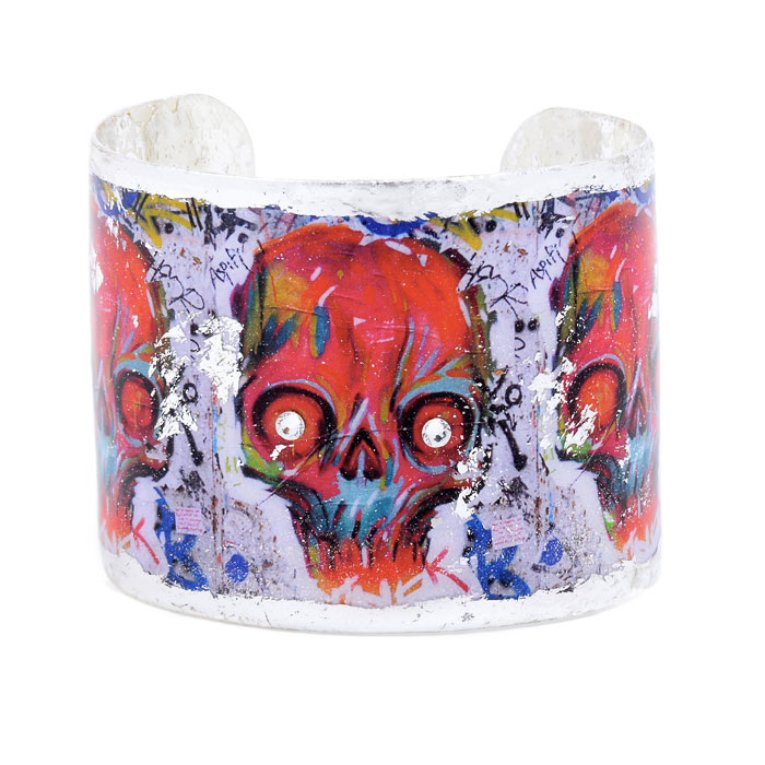 Graffiti Skull Cuff