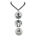 Skeleton Silver Necklace - 3 Part