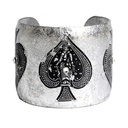Ace Of Spades Cuff - Silver