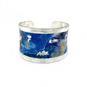 Cast Yourself On Every Wave Corset Cuff - Silver