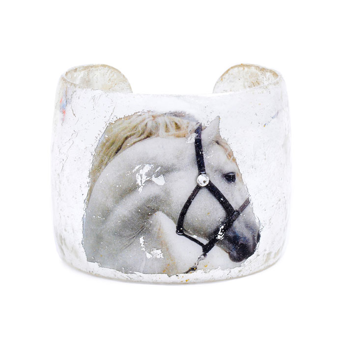 White Horse Cuff - Silver