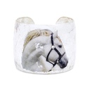 White Horse Cuff - Silver