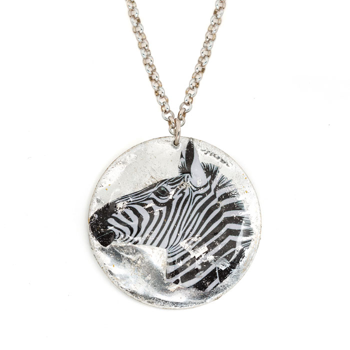 Zebra Head Pendant