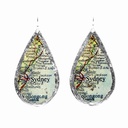 Sydney Map Teardrop Earrings
