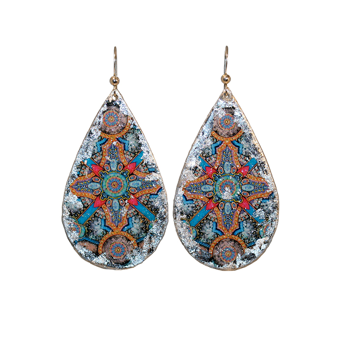 Charlemagne Teardrop Earrings - Silver